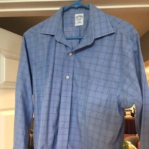 Blue brooks brothers dress shirt, size 15.5 33